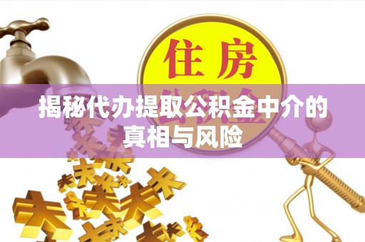 潢川揭秘代办提取公积金中介的真相与风险